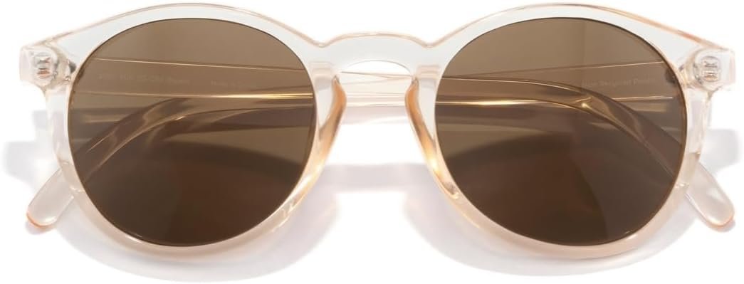 Sunski Dipsea – Polarized Recycled Sunglasses (Champagne, Brown)