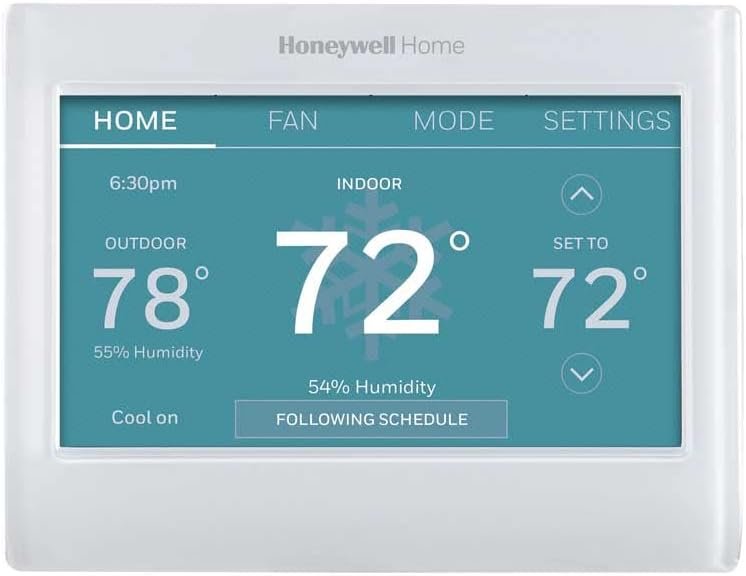 Honeywell Home RTH9600WF Smart Color Thermostat ENERGY STAR Wi-Fi Programmable Touchscreen Alexa Ready – C-Wire Required | RTH9600WF ENERGY STAR Wi-Fi Programmable Touchscreen Alexa Ready – C-Wire Required