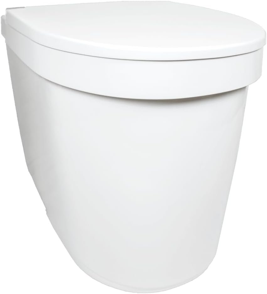 Separett Tiny Self-Contained Urine-Separating Compost Toilet | Built-in Urine Container with Emptying Sensor, No Additives or Mixing Needed, For Vans, RVs, Cabins, and Boats