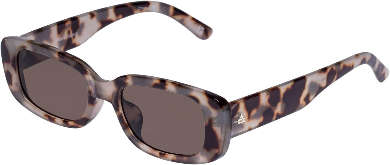 AIRE Ceres Sunglasses – Cookie Tort, Rectangle, Unisex, Sleek and Slimline Style