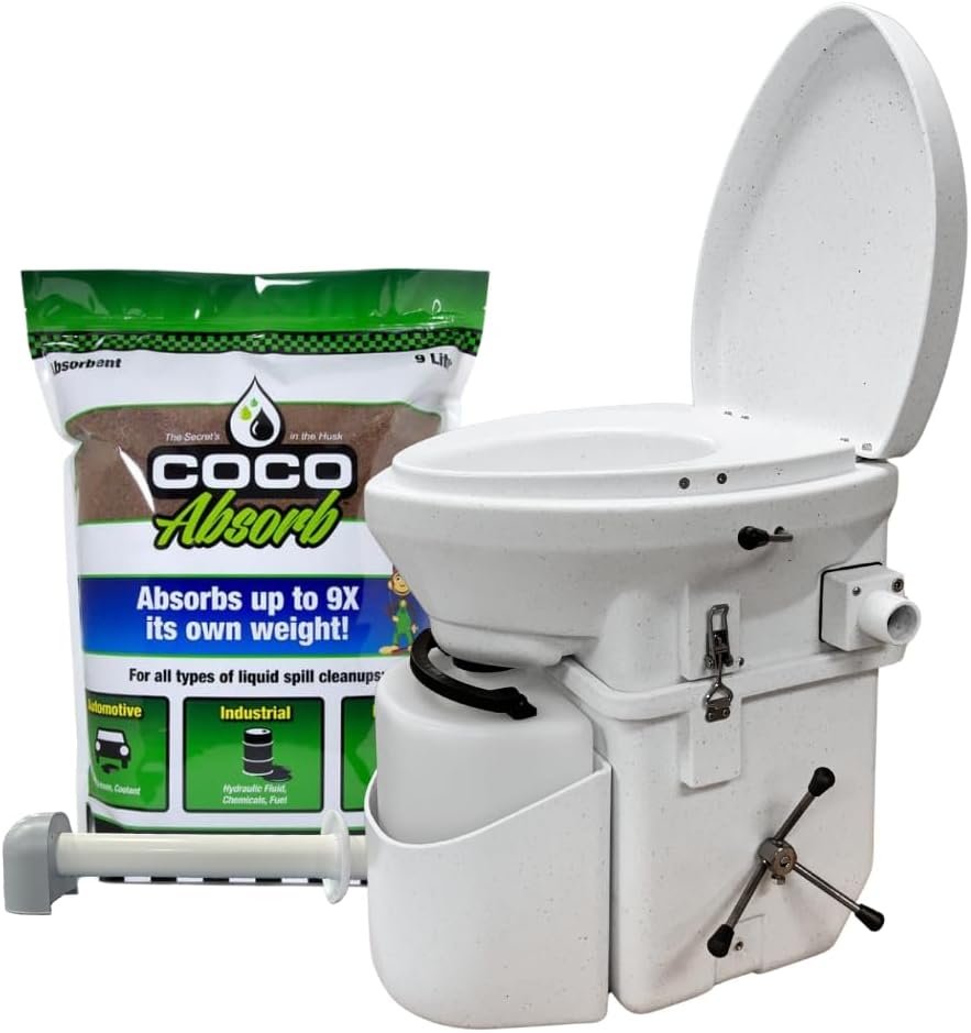 Nature’s Head® Vehicle Kit with Composting Toilet – Complete All-Inclusive Kit – 100% Self-Contained Waterless RV & Van Life Toilet System for Campers, Vans & Off-Grid Travel – Spider Handle