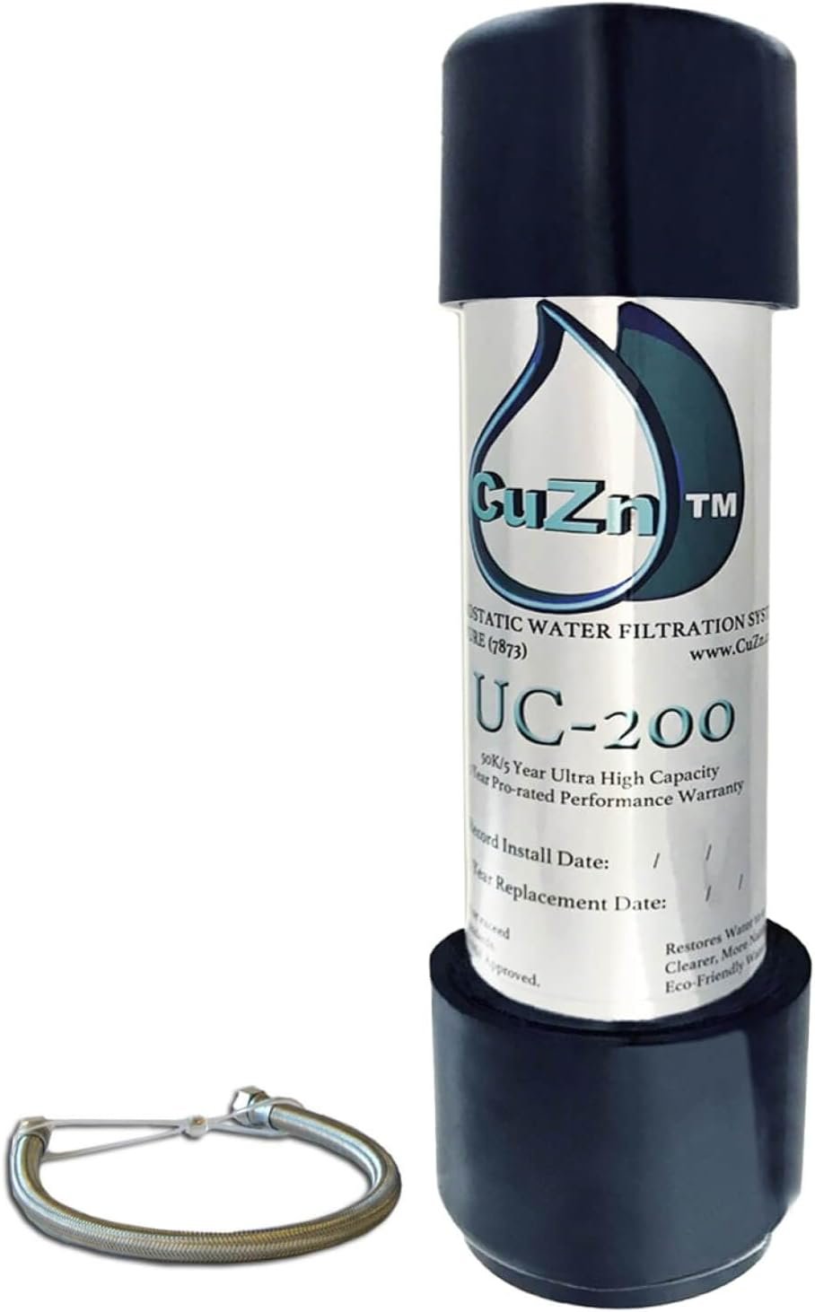 CuZn UC-200 Under Sink Water Filter, NSF/ANSI 42 & 372, 5-Year Filter Life