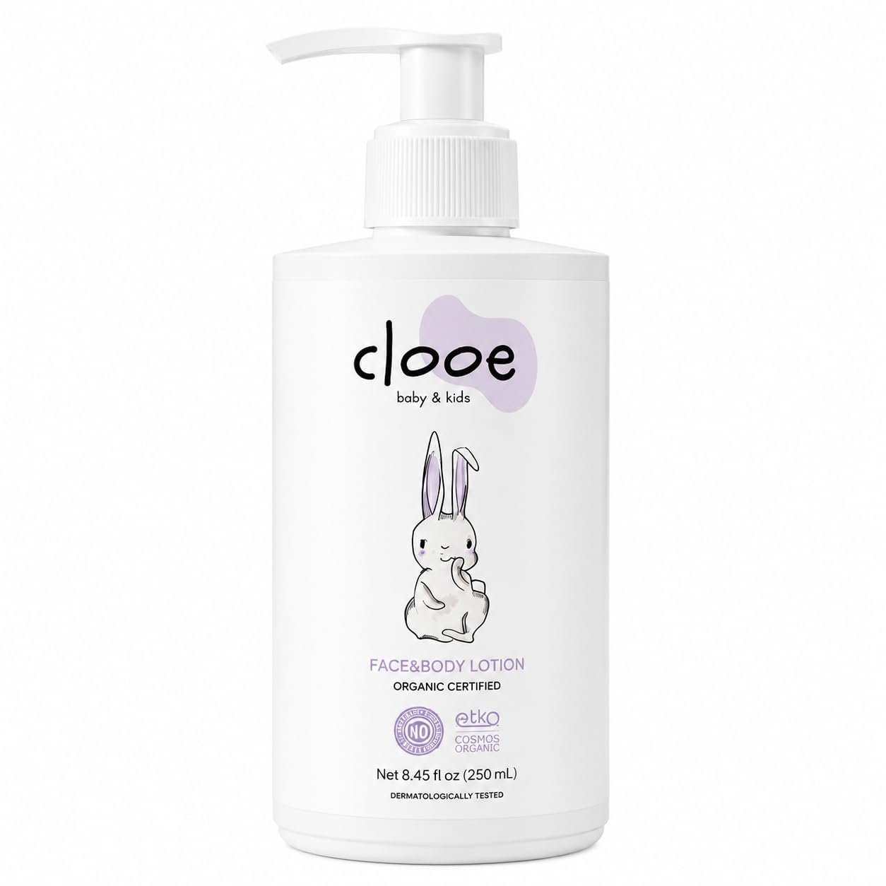 Organic Baby Lotion, Argan & Rose Water Fast-Absorbing Newborns 8.45oz
