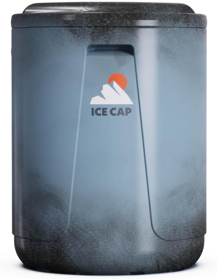 Ice Cap Cold Plunge Tub, Vertical Ice Bath, Athletes, Recovery (Nor’Easter)