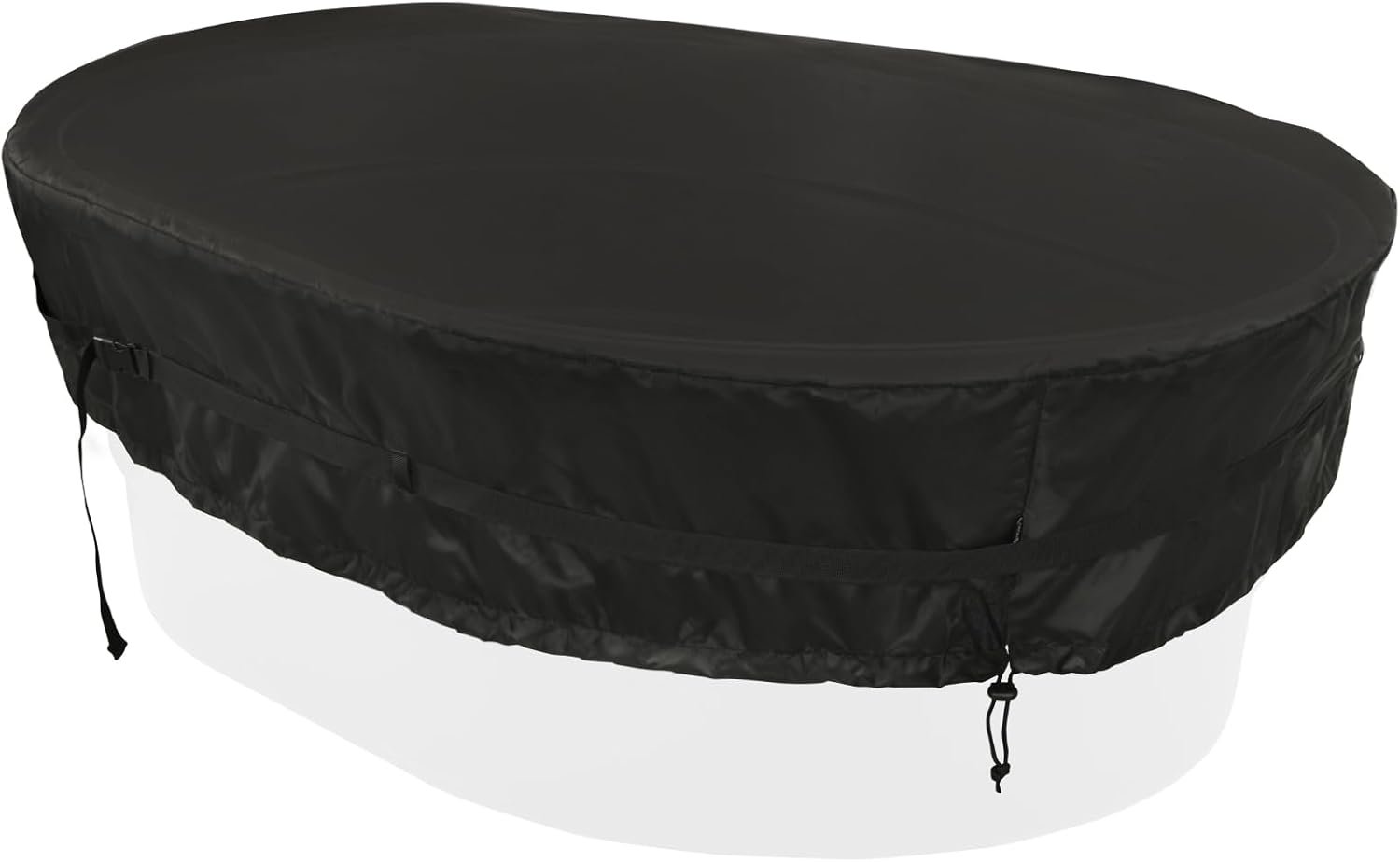 Cosmos 100 Gallon Oval Stock Tank Cover Ice Bath Tub Tank Cover Cold Plunge Insulated Cover – Dustproof Waterproof UV Protection Cover for Oval Ice Water Therapy Pool Tank in Outdoor Home Garden Yard