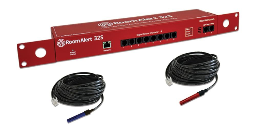 32S Proactive Environment Monitor | 32-Sensor Capacity, Secure Proactive Monitoring, Enterprise Facilities & Server Rooms & Data Centers, Made in USA