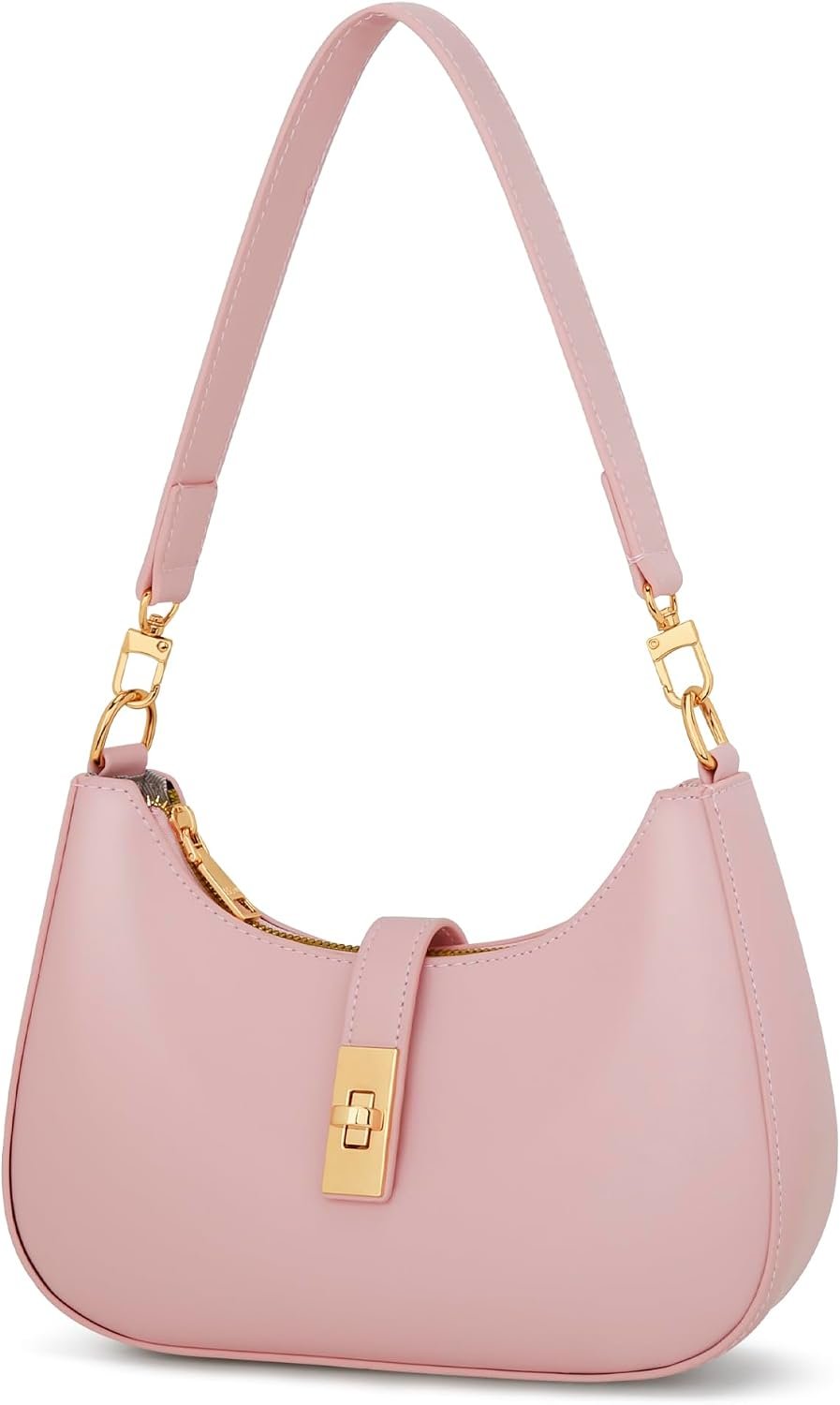 KKXIU Shoulder Bag for Women Cute Hobo Vegan Leather Handbag | Retro Clutch Underarm Bag Small Crossbody Purse with Zipper Closure