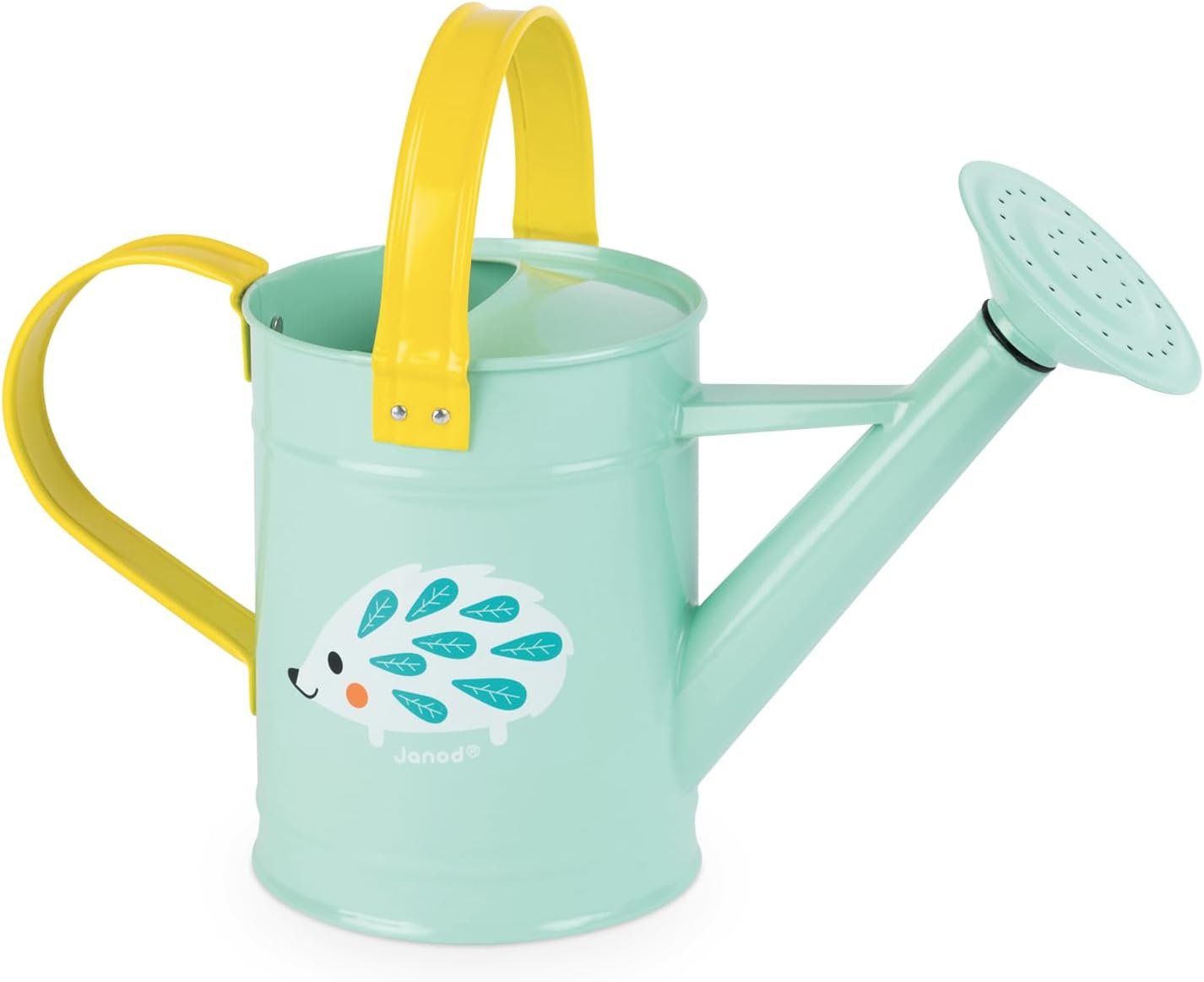 Janod – Happy Garden – Watering can – Hedgehog – Metal | Perfect for Young Gardeners – Encourages Outdoor Play – Child-Friendly Design – Compact and Lightweight