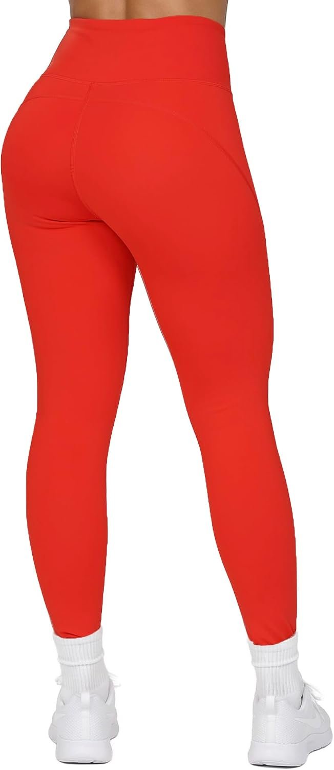 Sustainable High Waisted Leggings for Women – Tummy Control Yoga Pants, Squat Proof Seamless Look Gym Pants