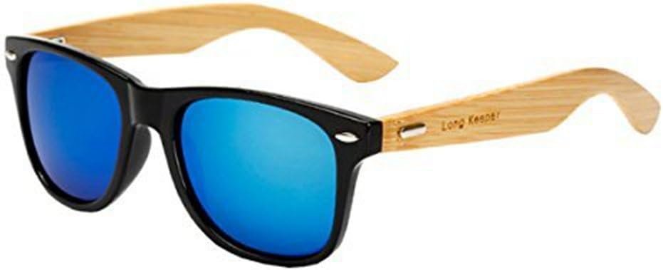 Bamboo Wood Arms Sunglasses for Women Men