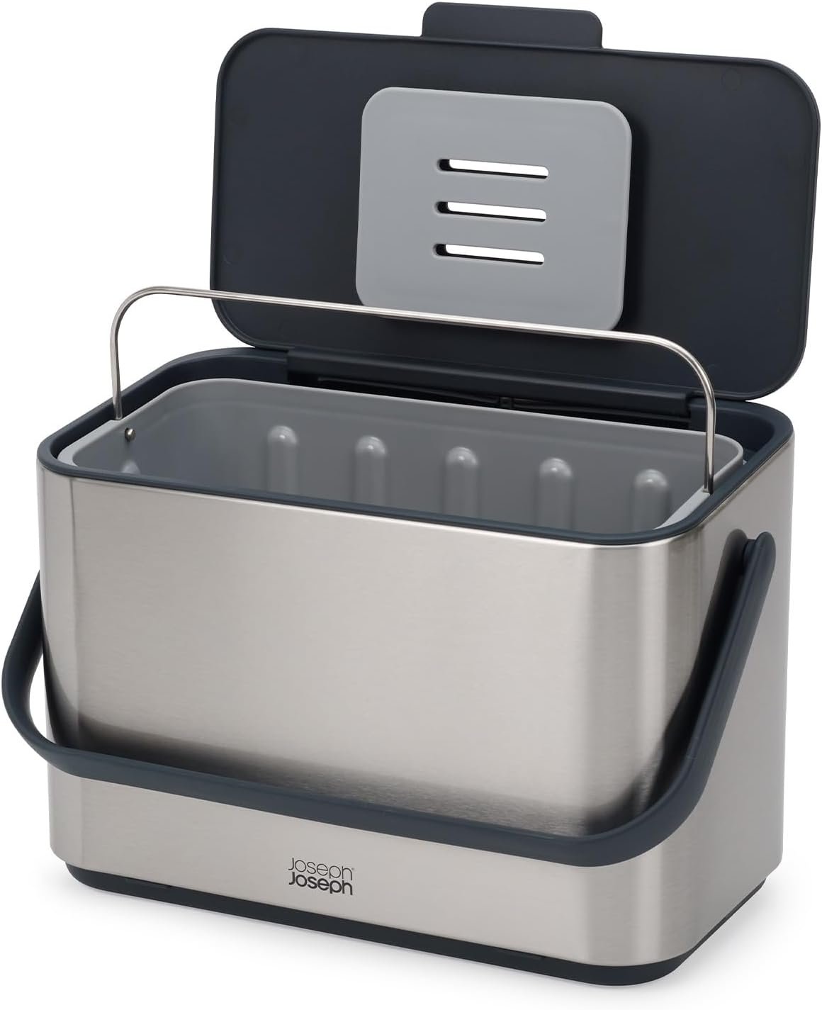 Joseph Joseph Collect Stainless Steel Food Compost Bin, 1 Gallon
