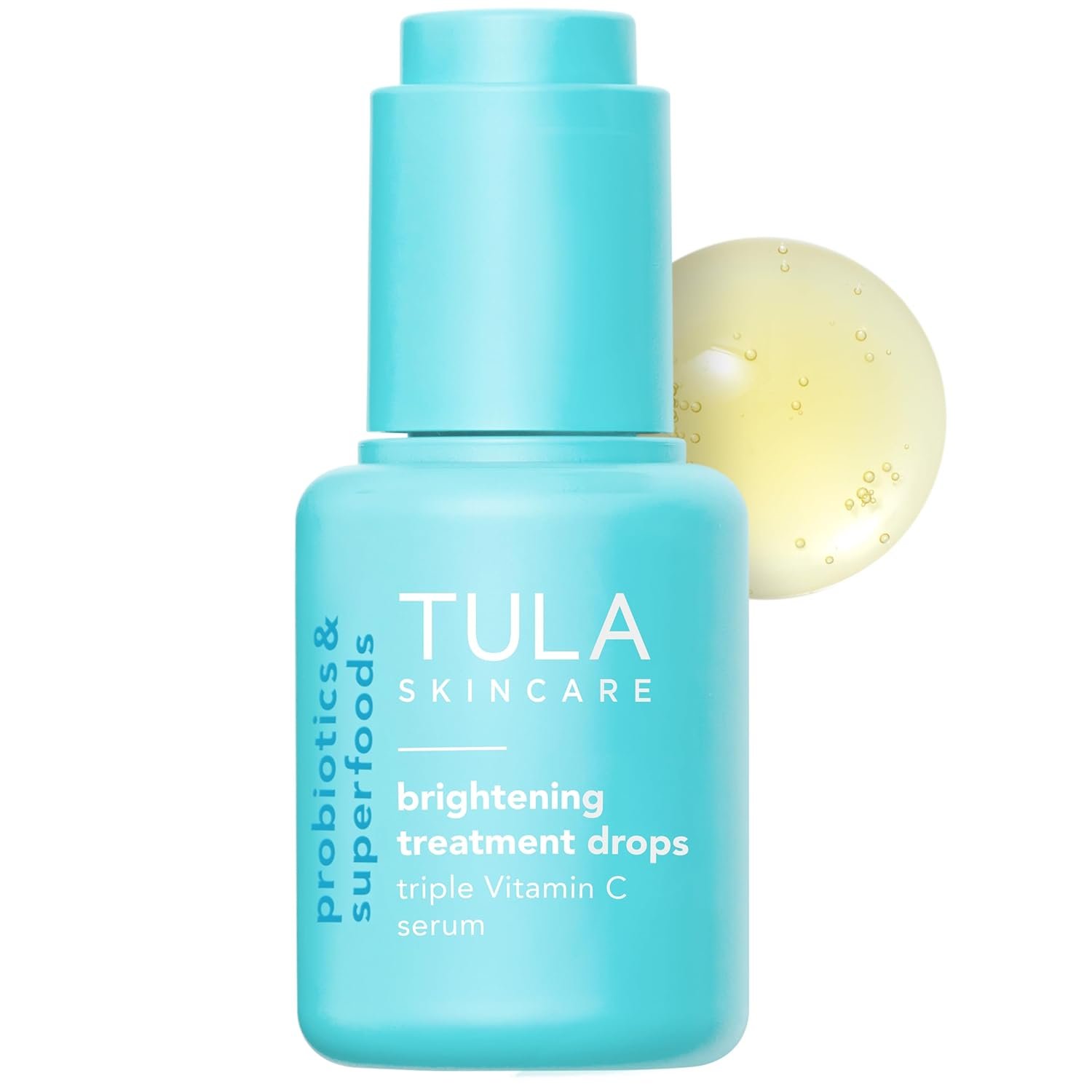 TULA Skin Care Brightening Treatment Drops – Vitamin C Serum, Brightens the Look of Dull Skin & Dark Spots, 1 fl oz.