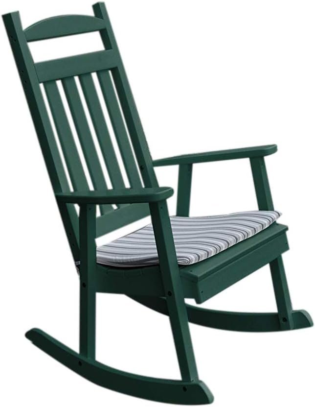 A&L Furniture Company Classic Recycled Plastic Porch Rocking Chair – Lead TIME to Ship 4 Weeks