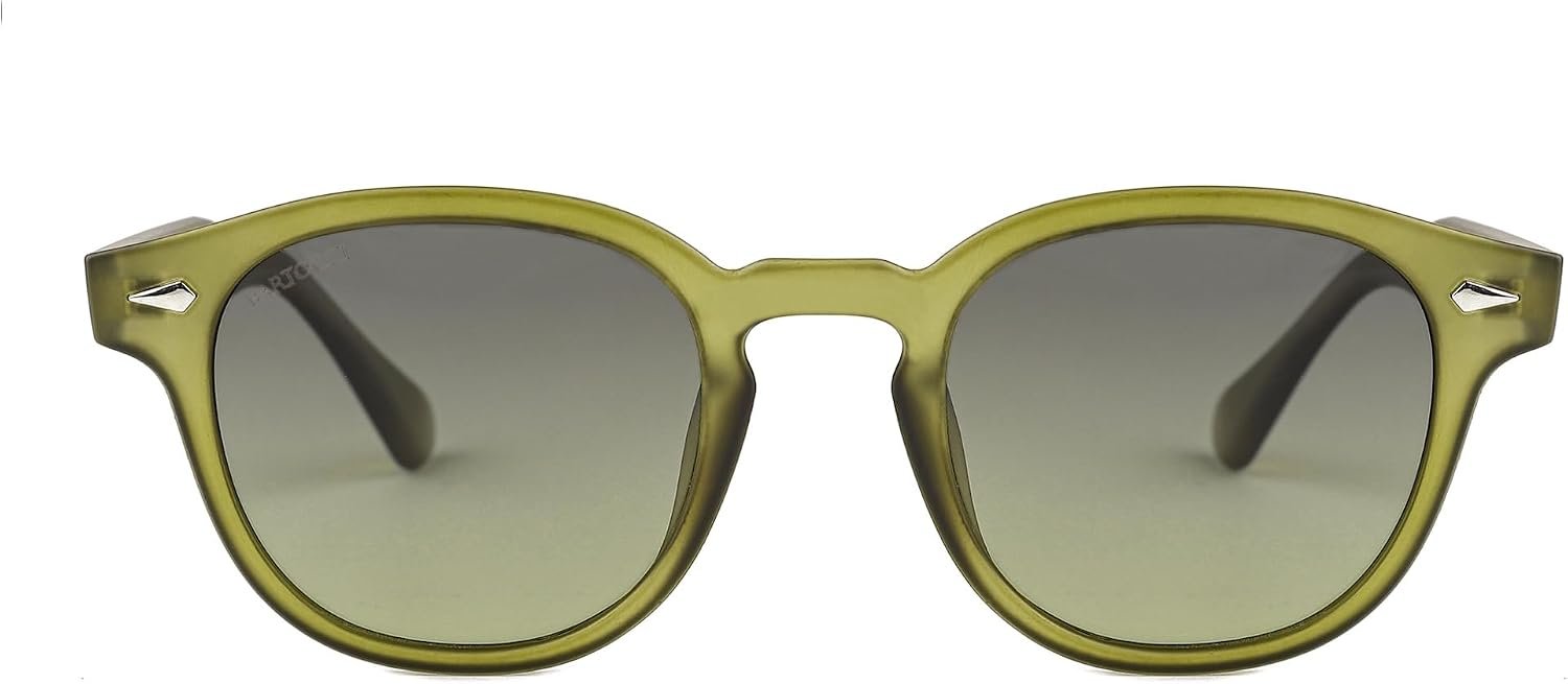 Polarized UV400 Round Unisex Recycled Material Sunglasses, Earth Friendly, TAC, Multiple Colors