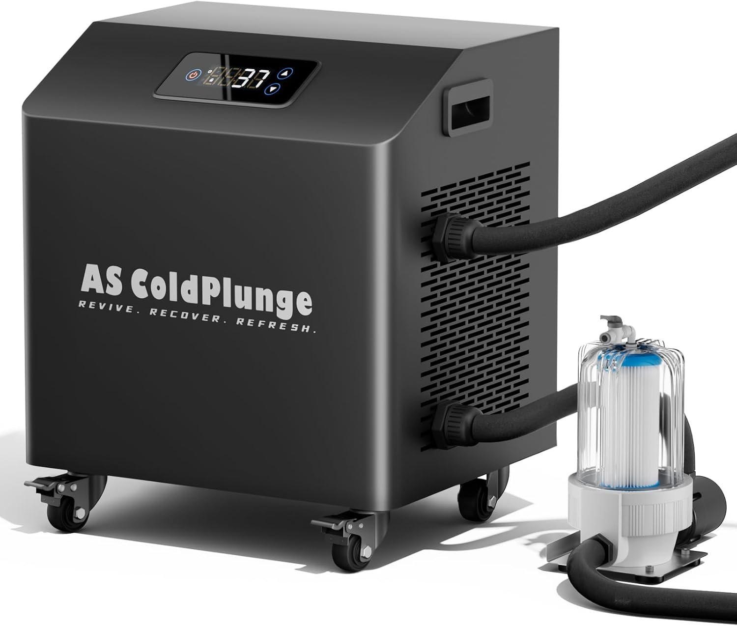 AS ColdPlunge 1 HP Ice Bath Chiller, 37°F Cooling for Cold Therapy Recovery
