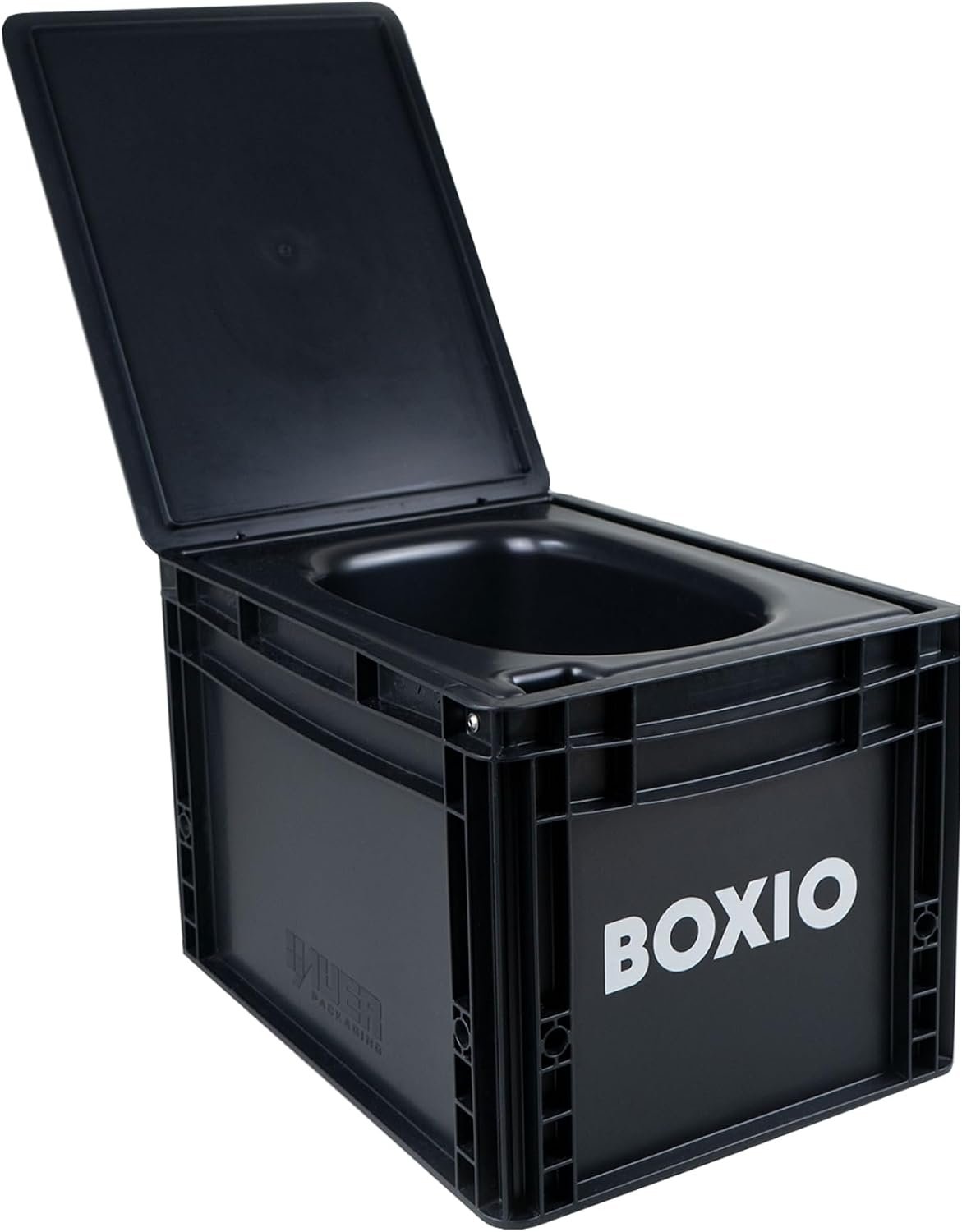 BOXIO Toilet – Portable Toilet, Camping Toilet, composting Toilet for car Camping, Boat or Camping. Mini Camping Toilet: 14,7″ x 11,8″ x 11,0″ Made in Germany.