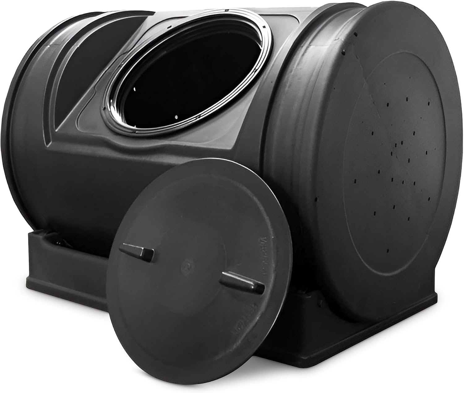 Compost Wizard Jr. Tumbler, 7 Cubic Foot Capacity | Large Rotating Composter Bin, Holds 50 Gallons – Single Chamber Compost System for Gardening, Yard, & Plant Care