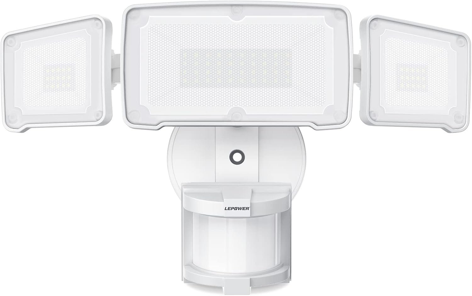 LEPOWER LED Security Light Motion Sensor Outdoor Lights, Bright 38W 4200LM | 72 FT Range, IP65, Easy to Install, 180° Motion Sensor, 5500K, 3 Head Detected Waterproof Flood Light for Garage, Yard, Porch
