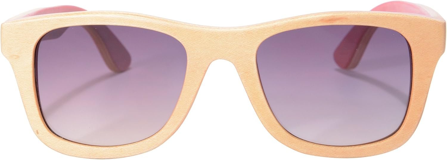 Polarized Wooden Sunglasses Skateboard Wood Summer Glasses UV400 Protection Outdoor Sports Sunglasses-SG68004
