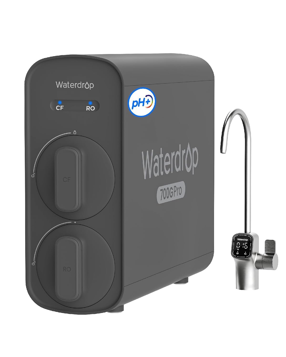 Waterdrop G5P700A-PRO Alkaline Mineral pH+ Reverse Osmosis System, 700 GPD