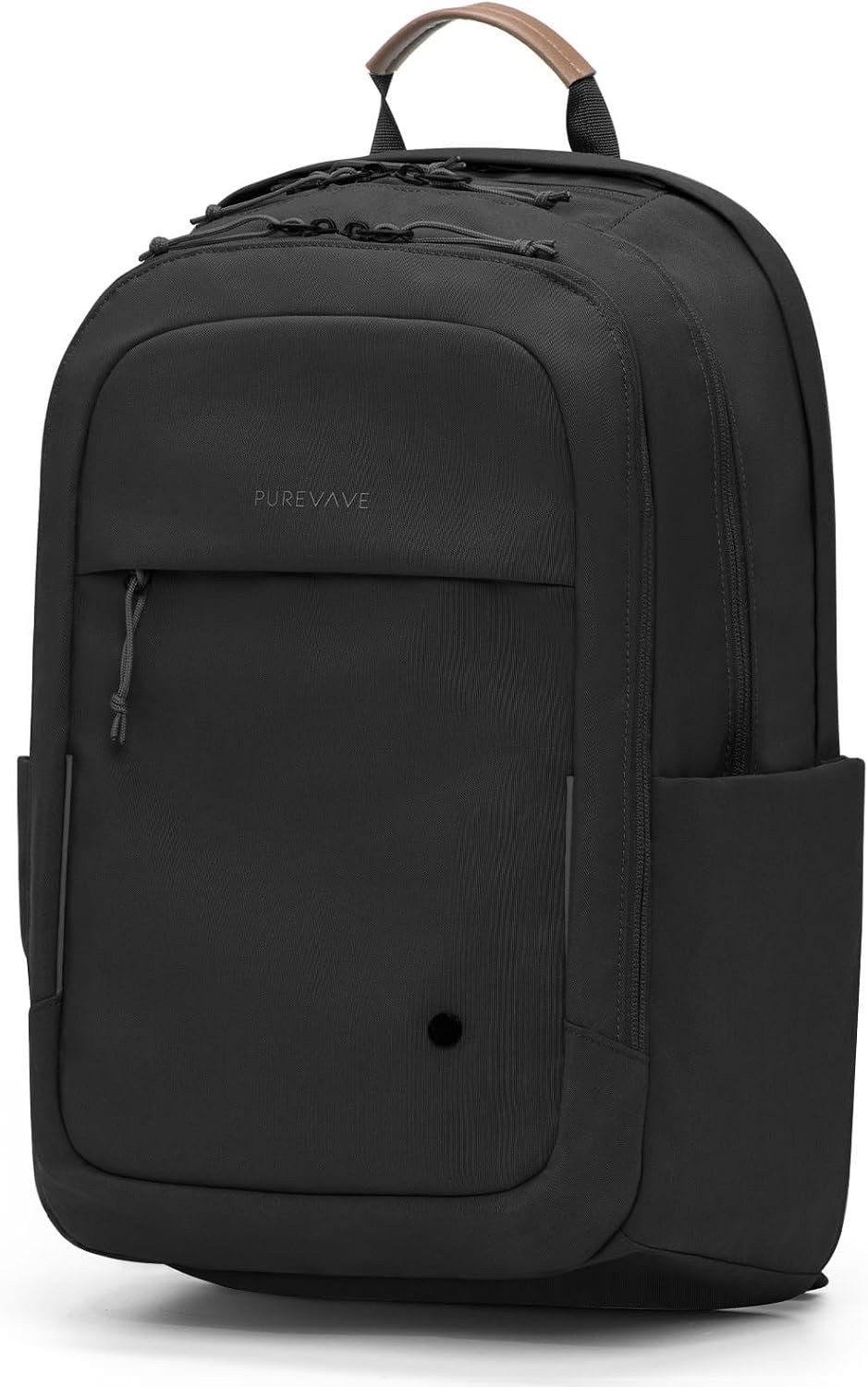 PUREVAVE YKK Zipper Travel Laptop Backpack for Men, and Women | Recycled materials 5 compartments padded airflow back side pockets comfort