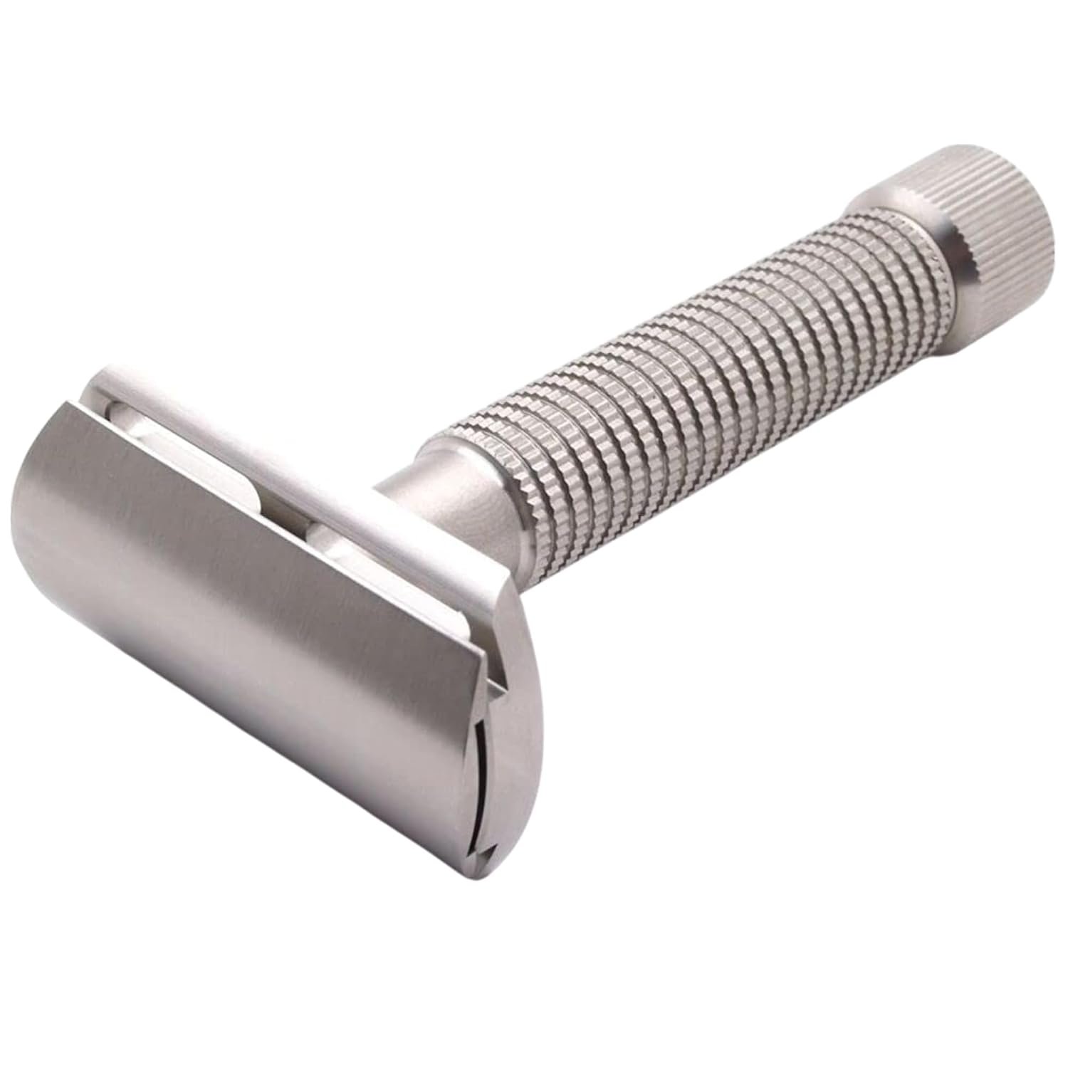 Rex Supply Co. Rex Envoy 3-Piece Safety Razor, Includes 5 Blades | Double-Edge, Marine-Grade Stainless Steel, Sure-Grip Knurled Handle, Handcrafted in USA, Medium Gap Precision Shave