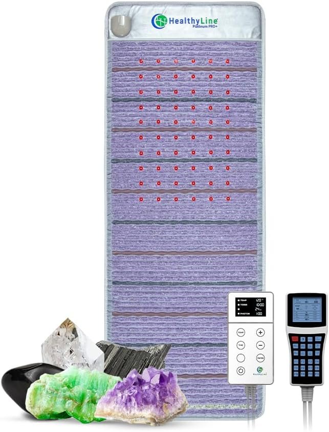 HealthyLine Platinum Gemstone Heating Mat for Back, Full Body, 74 x 28