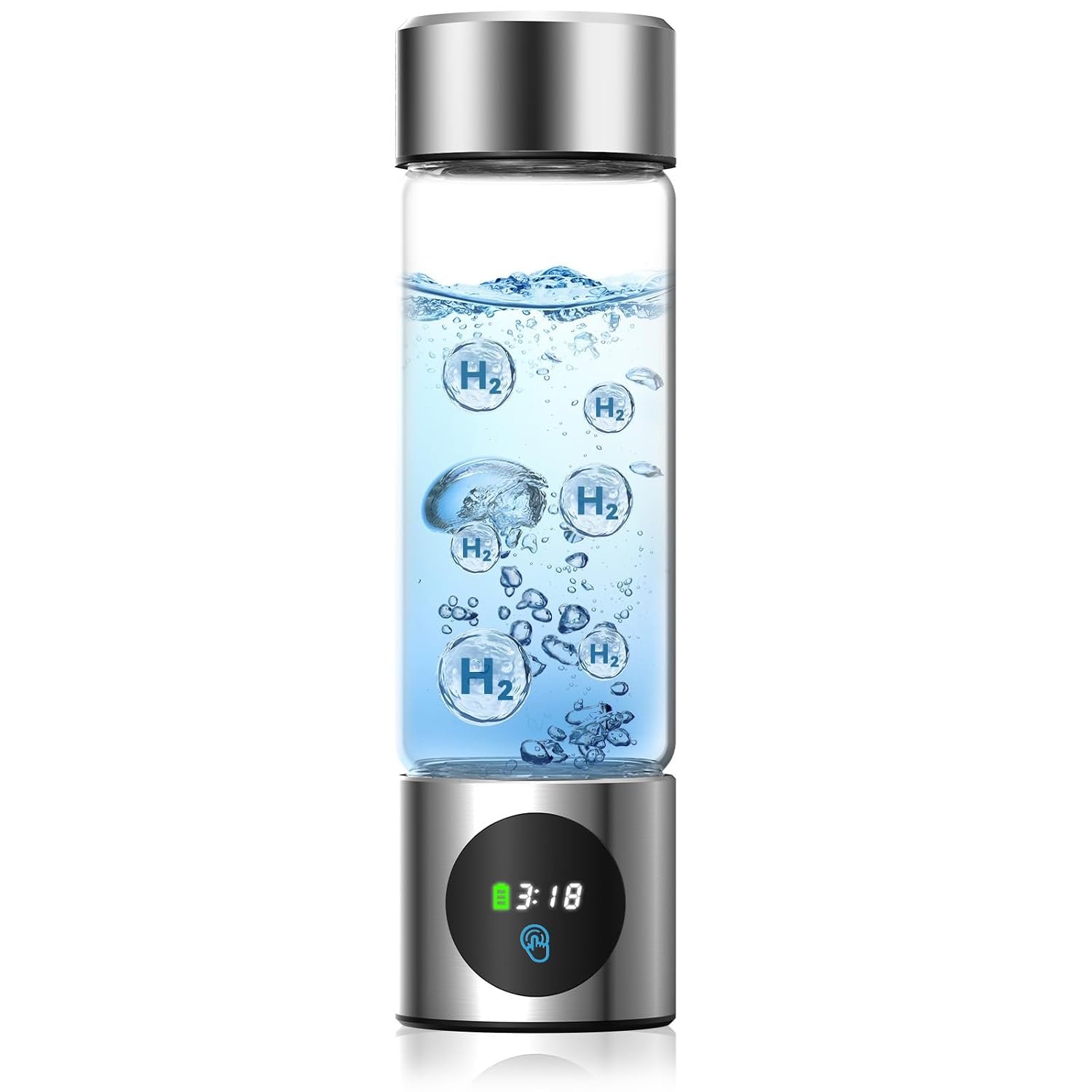 Hydrogen Water Bottle Generator, Portable Rechargeable aquahealth Hydrogen Water, Hydrogen Water Ionizer Machine, with SPE/PEM Technology, for Home Office Travel Fitness Drinking