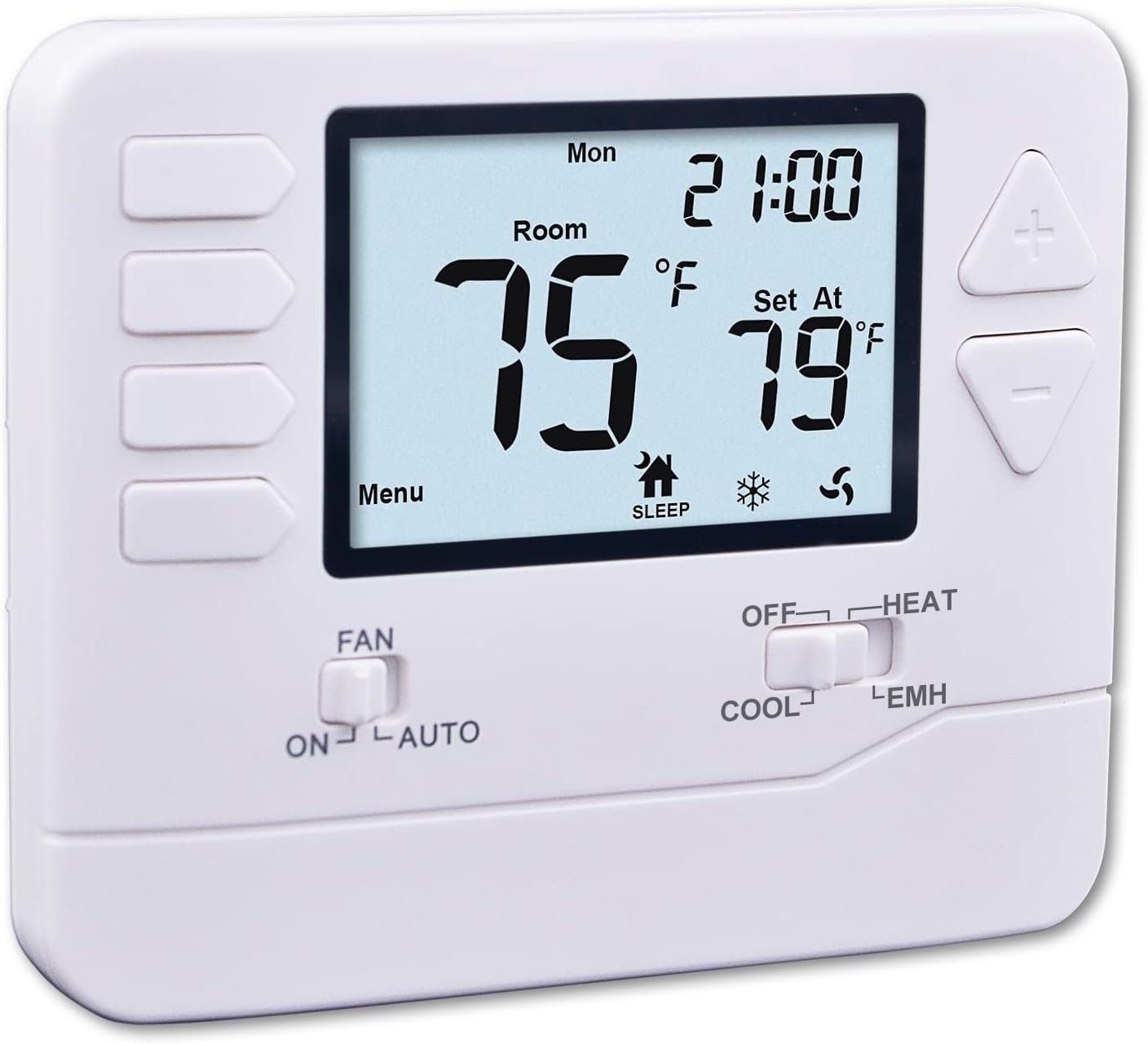 Heagstat H725 Programmable Heat Pump Thermostat for Home 2 Heat/ 1 Cool