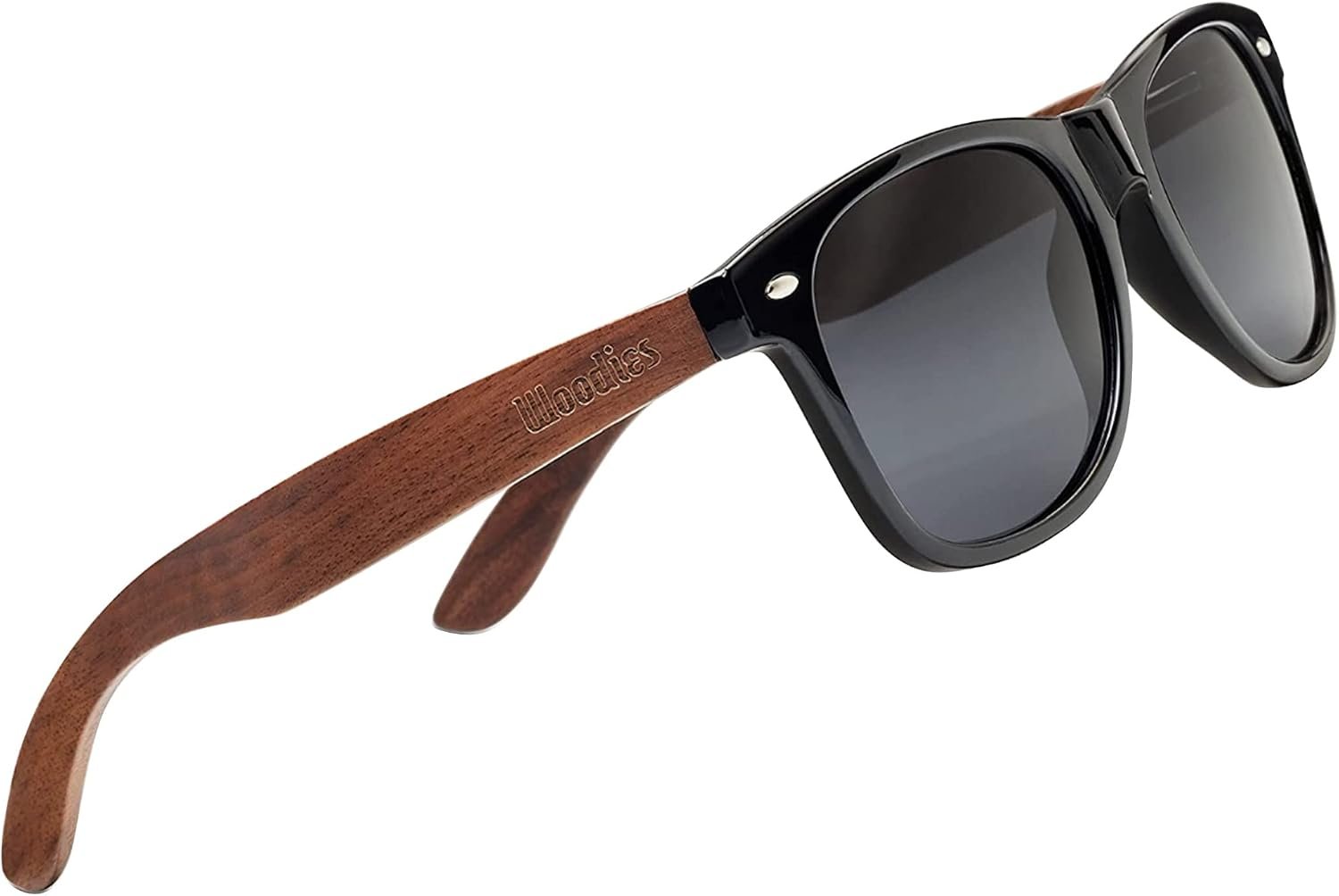Woodies Polarized Wood Sunglasses with Free Bamboo Sunglasses Case for Men and Women | 100% UVA/UVB Protection