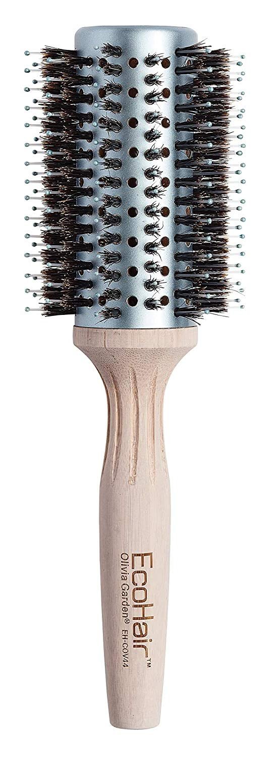 Olivia Garden EcoHair Bamboo Brush – Eco-Friendly Boar Bristles for Shine & Frizz Control