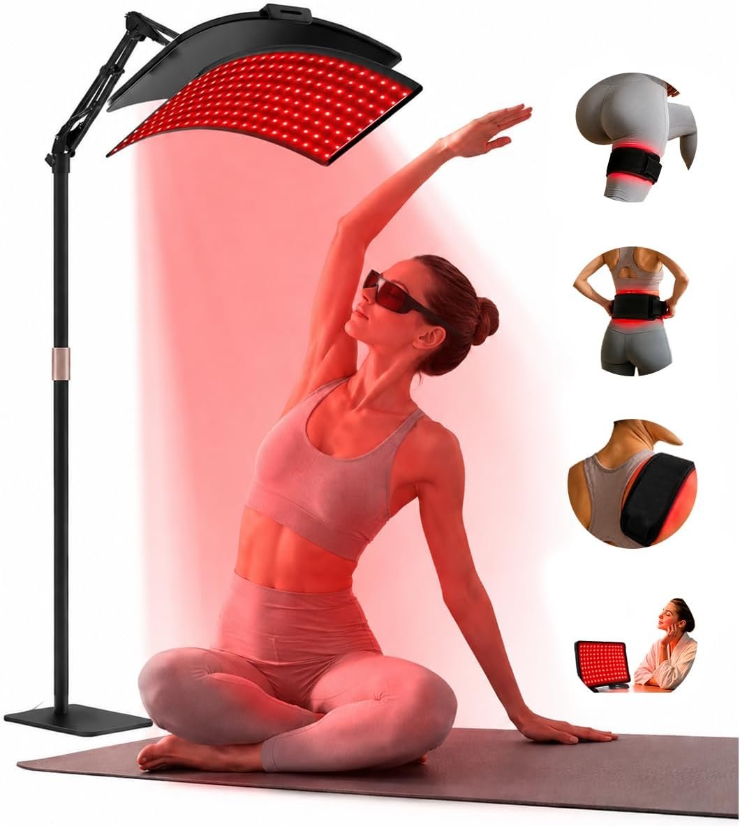 3-in-1 Flexible Red Light Therapy Panel, 384 LEDs, 660nm Red & 850nm NIR