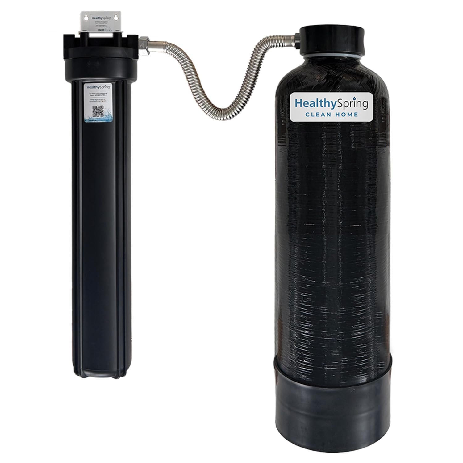 Clean Home Whole House Water Filter System – High-Capacity Carbon Filter for Chlorine & Chloramine Reduction, Up to 600,000 Gallons, Includes Pre-Filter Kit and Replacement Filter