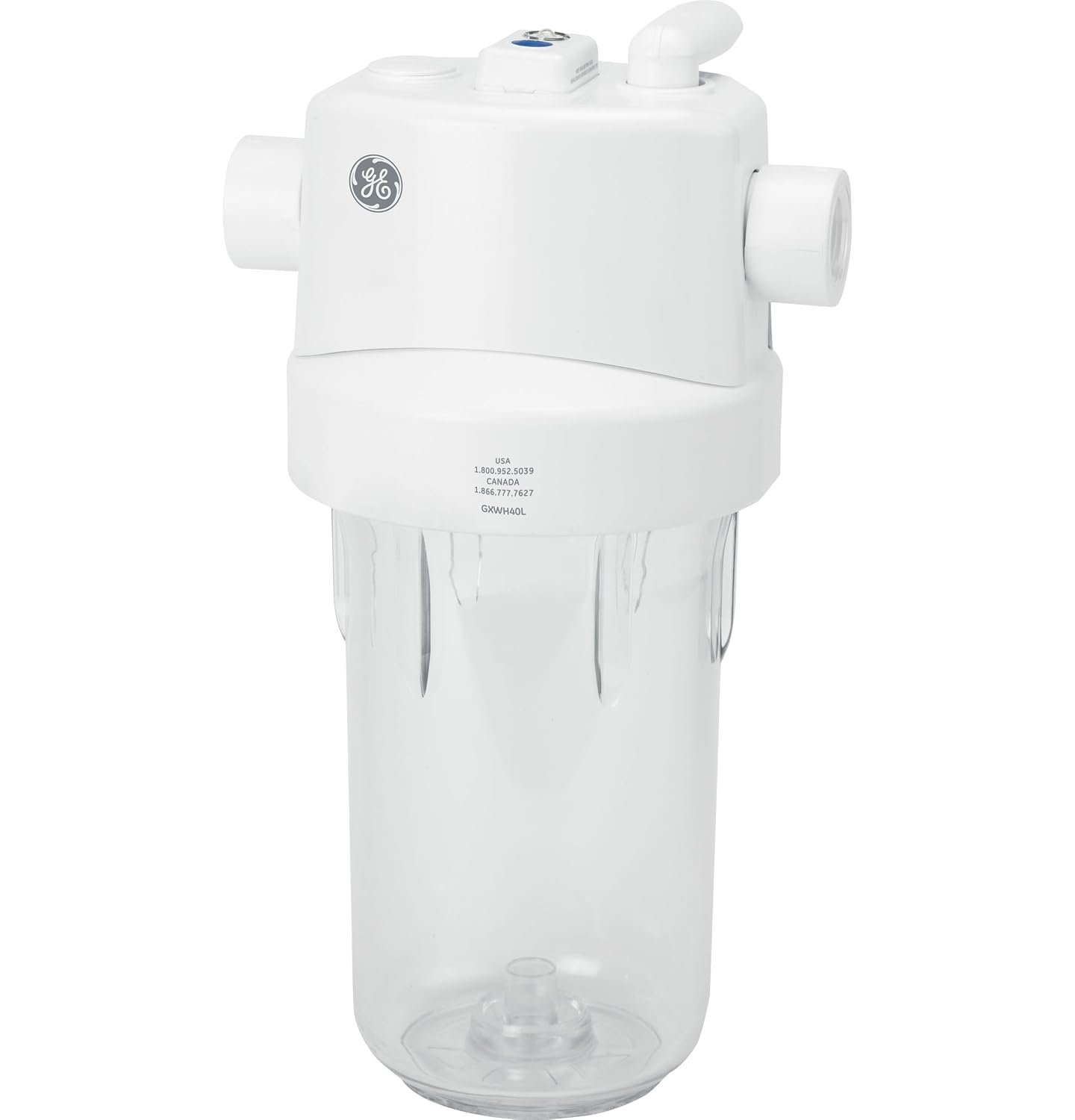 GE Whole House Water Filtration System, Reduces Sediment, Rust & More, Install Kit & Accessories Included, Replace Filters (FXHTC, FXHSC) Every 3 Months, GXWH40L