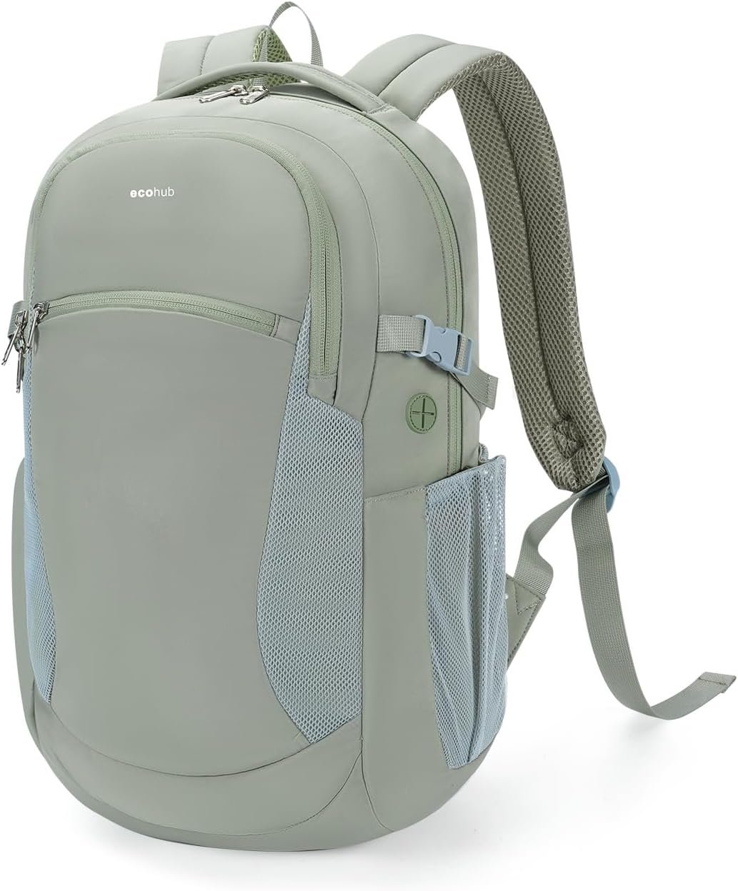 ECOHUB 17″ Laptop Backpacks with Laptop Compartment Work Backpack Women Lightweight & Water Resistant Travel Backpack,Green
