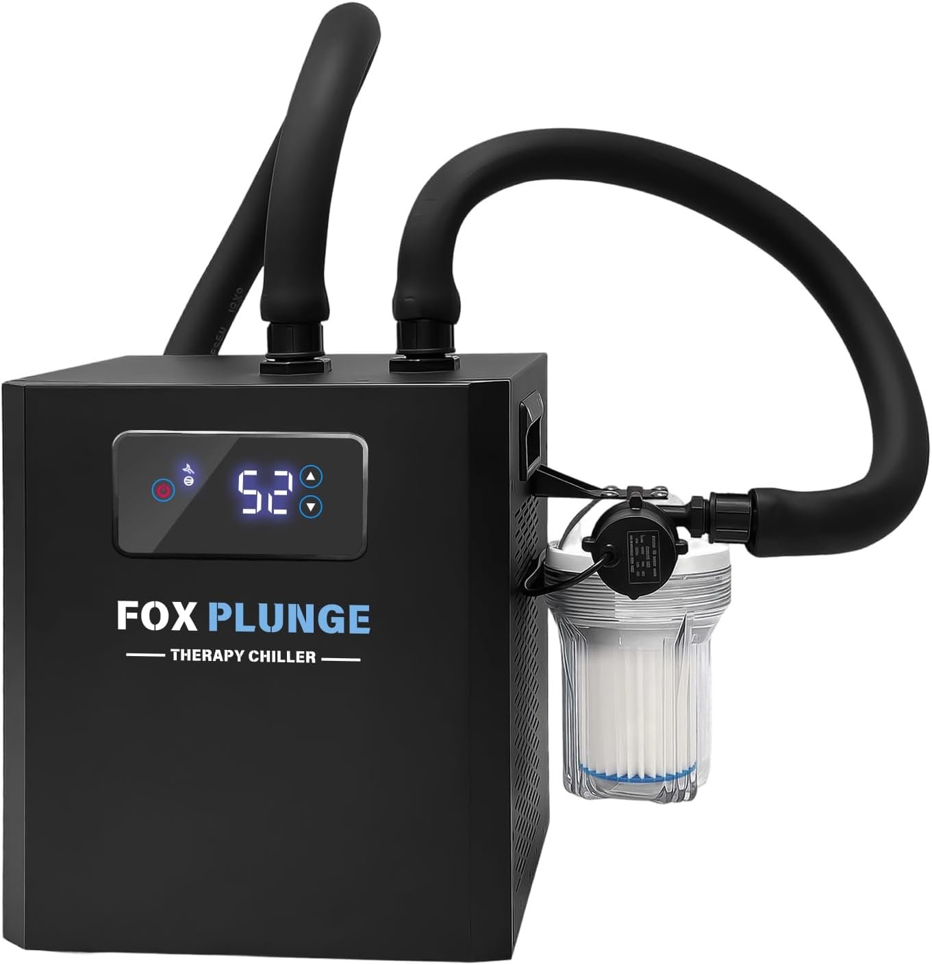 1/3 HP Cold Plunge Water Chiller with External Filter & Pump — Portable Ice Bath Cooling System for Home Muscle Recovery, LED Touchscreen & Insulated Hoses