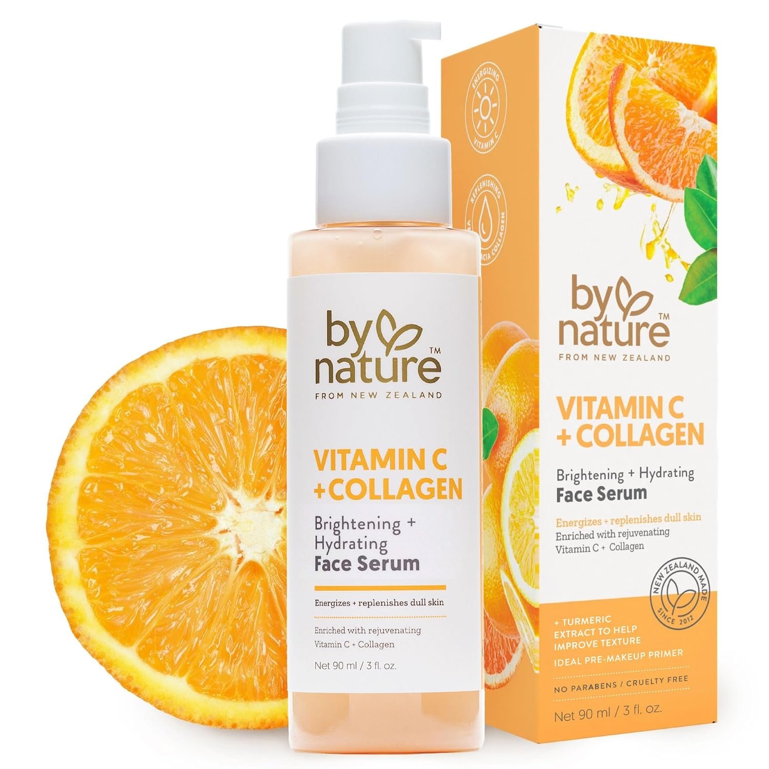 By Nature Vitamin C + Collagen Face Serum – 3 fl. oz