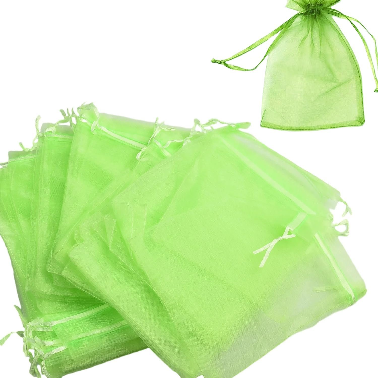 30 Pcs 3.9”×5.9” Drawstring Fruit Netting Bags, Reusable Garden Netting Bags, Fruit Cover Mesh Bag for Fruit Trees Vegetable Floral