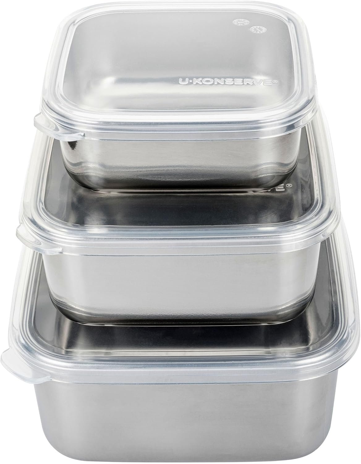 U-Konserve Nesting Trio Food Storage Containers Bento Box Trio 15/30/50 oz