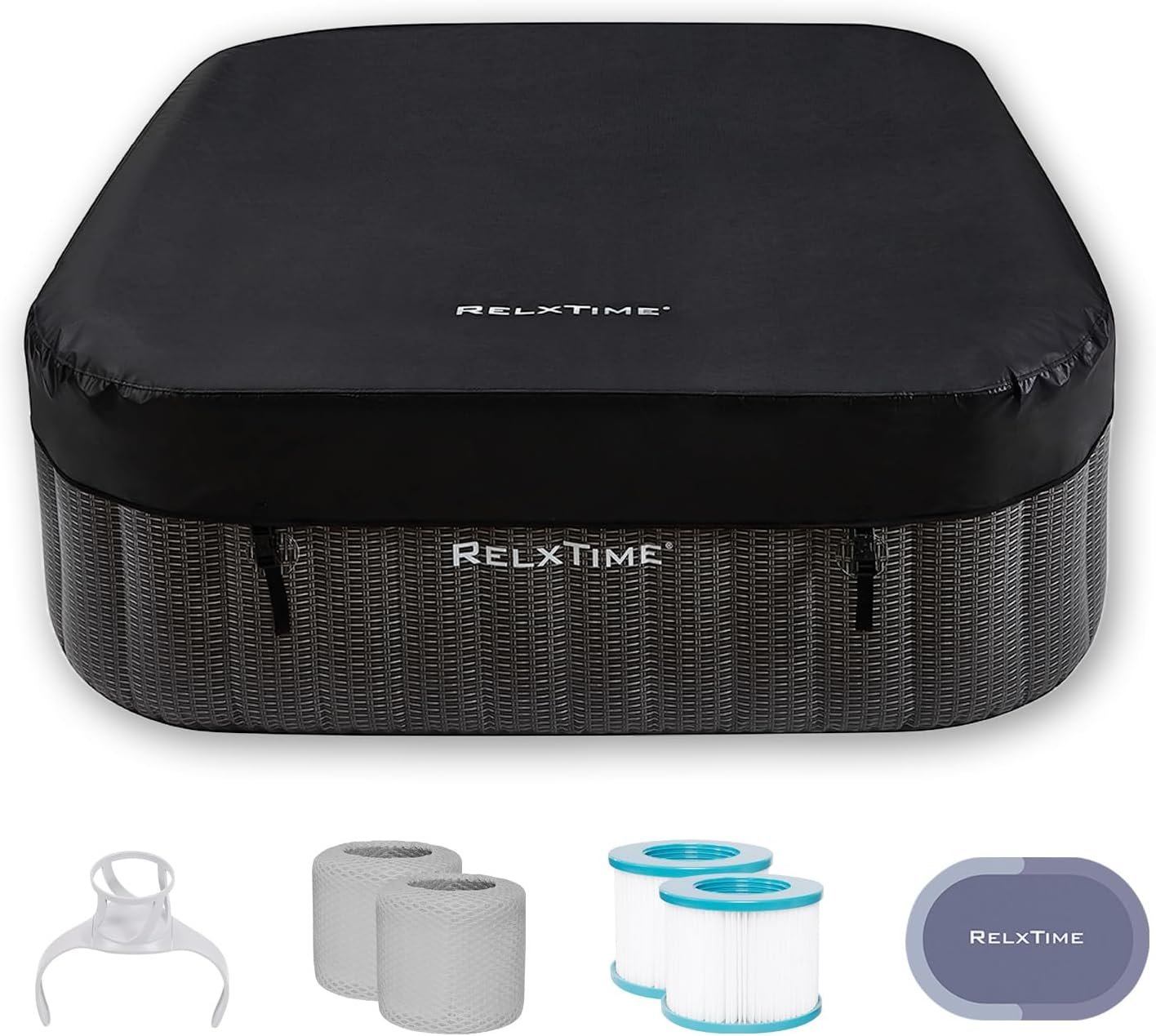 Inflatable Hot Tub 4-6 Person, Portable Blow Up Spa for Backyard, Outdoor