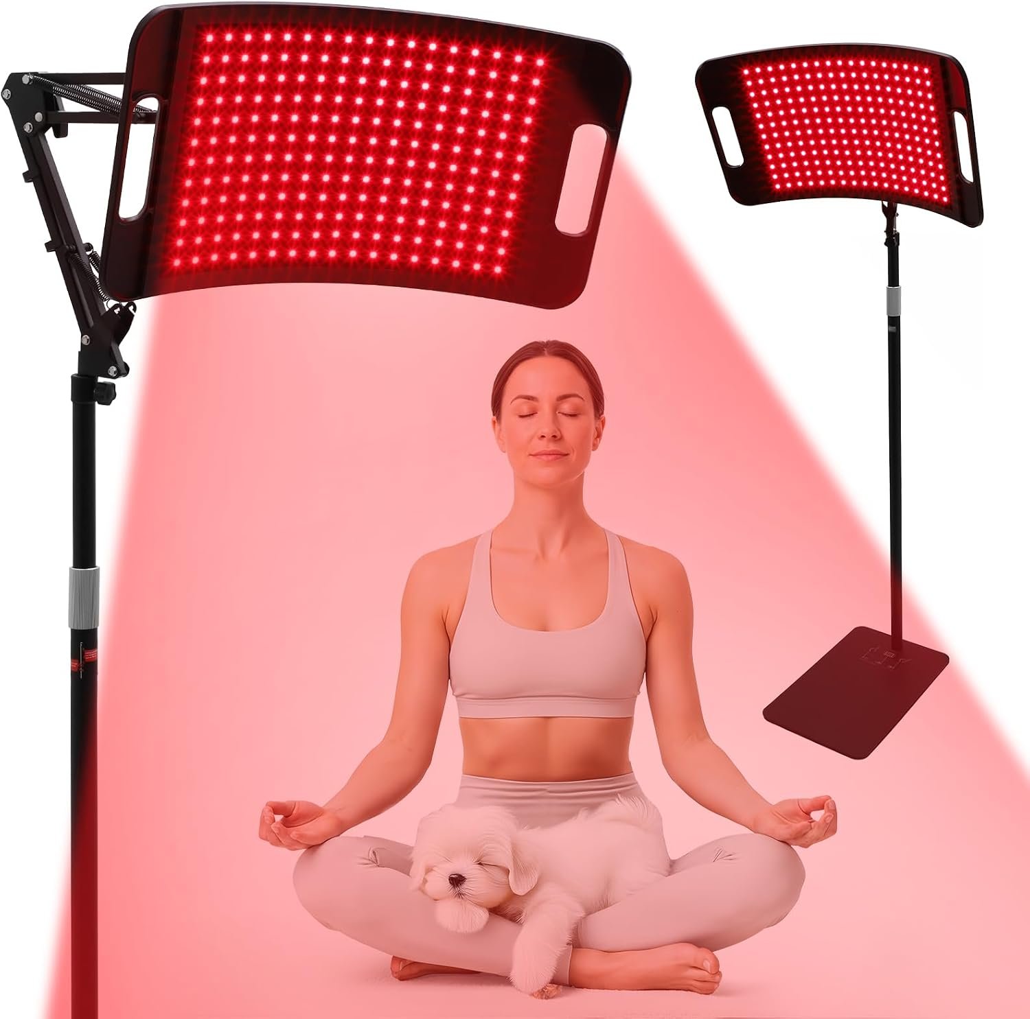 Red Light Therapy for Full Body face, Larger Panel with 204pcs 660nm 850nm 940nm, 3-in-1 LED Beads Light, Infrared Light with Adjustable Stand, Gift for Mom Women Wife Sister Girlfriend
