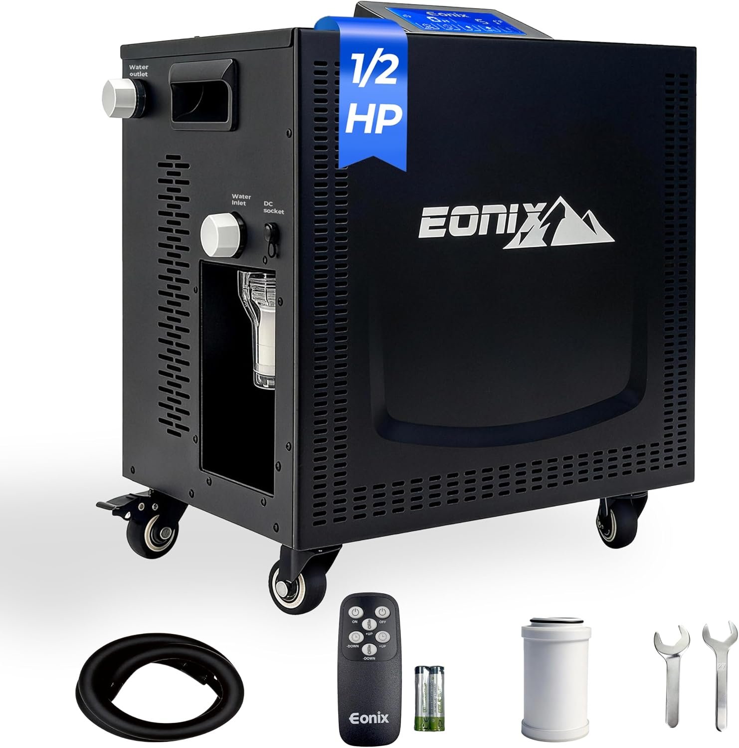 EONIX Upgrade 1/2HP Cold Plunge Chiller for Ice Bath,132 Gallons Water Chiller for Ice Bath Tubs,Quiet Cold Plunge Chiller for Athletes,Home Muscle Recovery Use