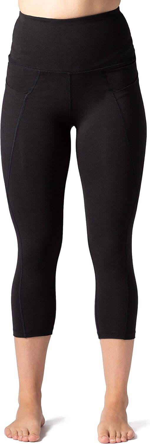 Fishers Finery Womens Ecofabric Active Yoga High Waist Workout Capri