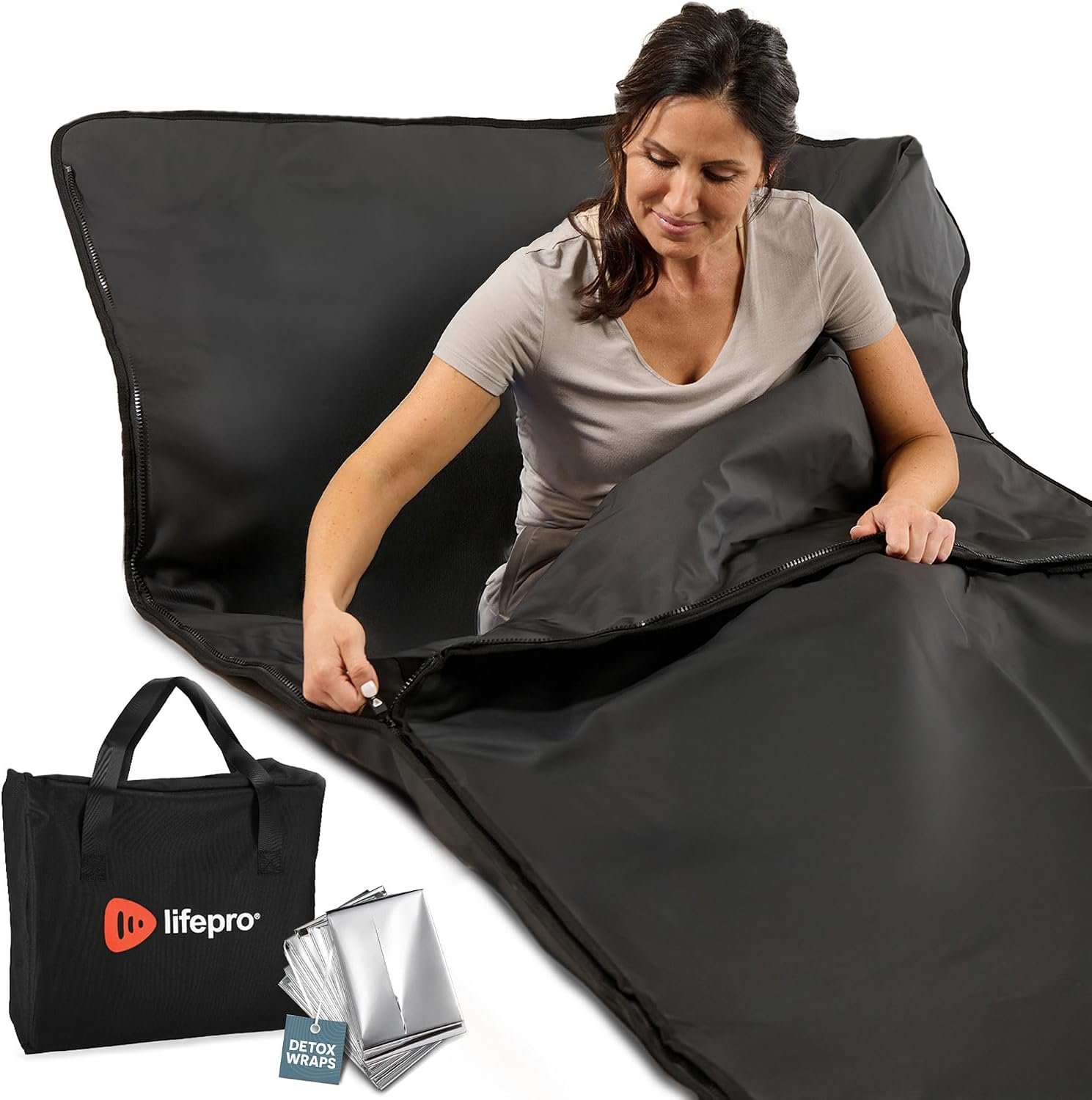 Lifepro RejuvaWrap Infrared Sauna Blanket with Low EMF and 9 Temp Levels