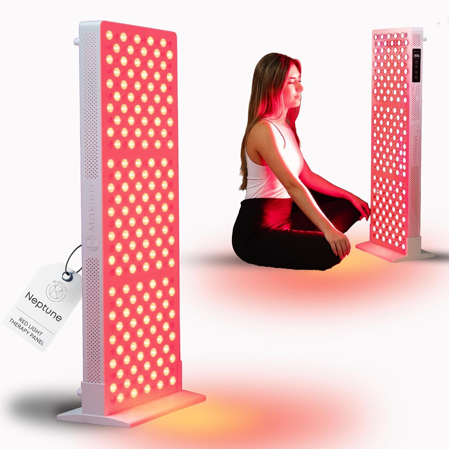 Makiuri Clinical Grade Red Light Panel 300 LEDs | Red & NIR (White Neptune)