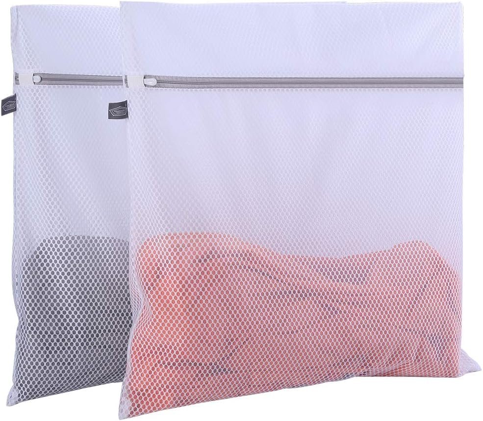 Laundry Bags Mesh Wash Bags, Large Garment Bag for Washing Machine | Extra Large Lingerie Bags for Washing Sheet, Throw Blanket, Curtain, Cushion Cover, Comforter, Large Items, XXL