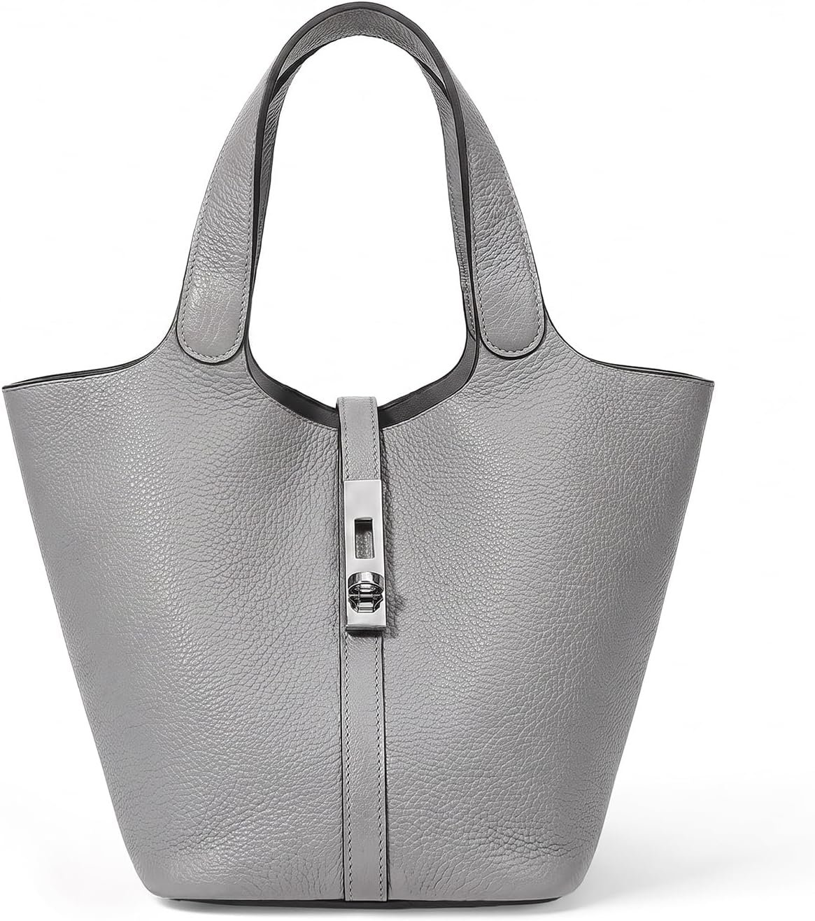 Tote Bag for Women Vegan Leather Bucket Purse for Women Top Handle Handbag Shoulder Bag with Detachable Small Purse