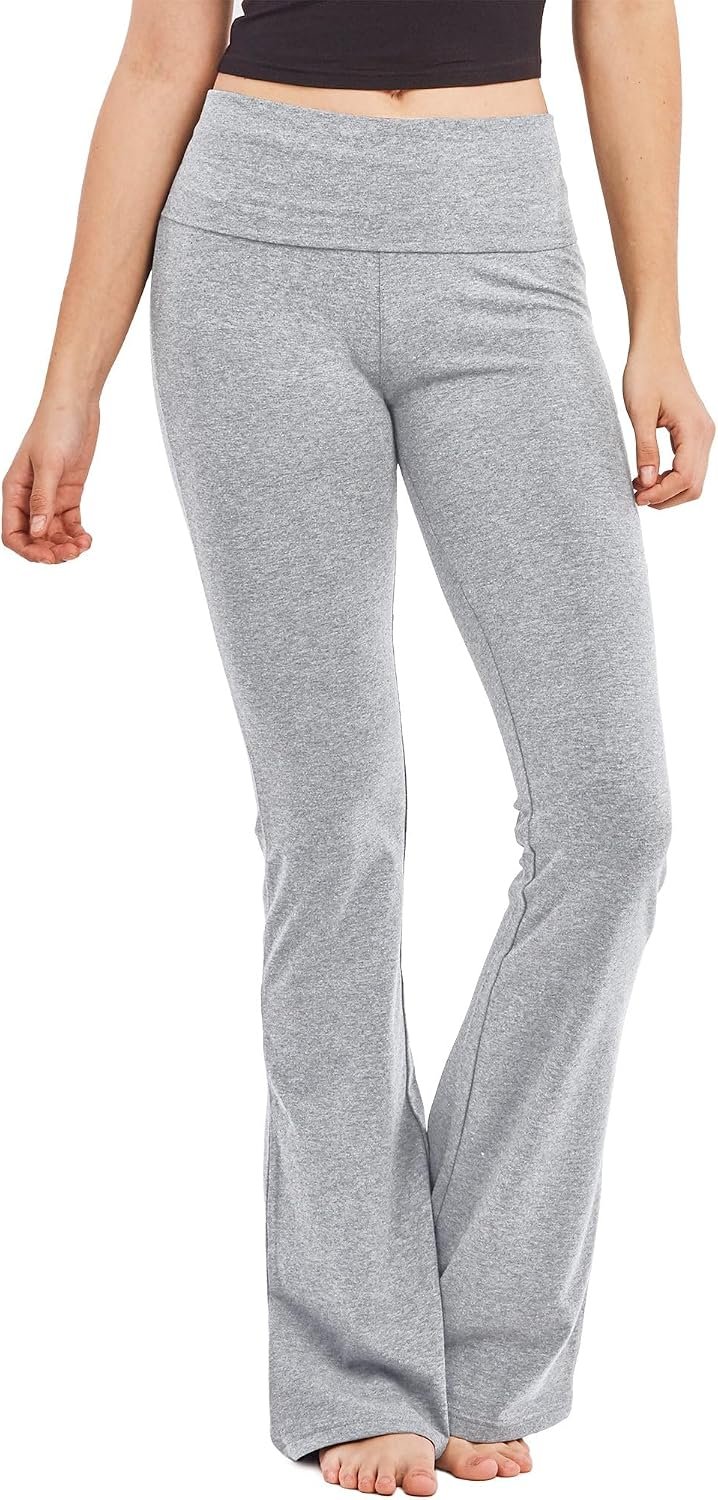 MOPAS Women’s Soft Comfy Cotton Spandex Yoga Sweat Lounge Gym Sports Athletic Pants
