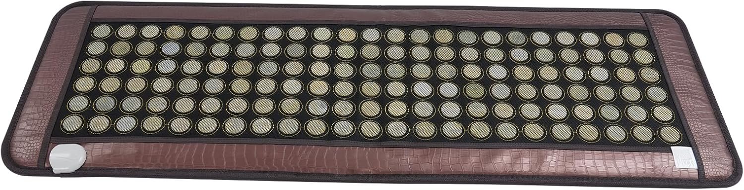 Natural Jade Tourmaline Stone Far-Infrared Therapy Mat Electric Heating Pad