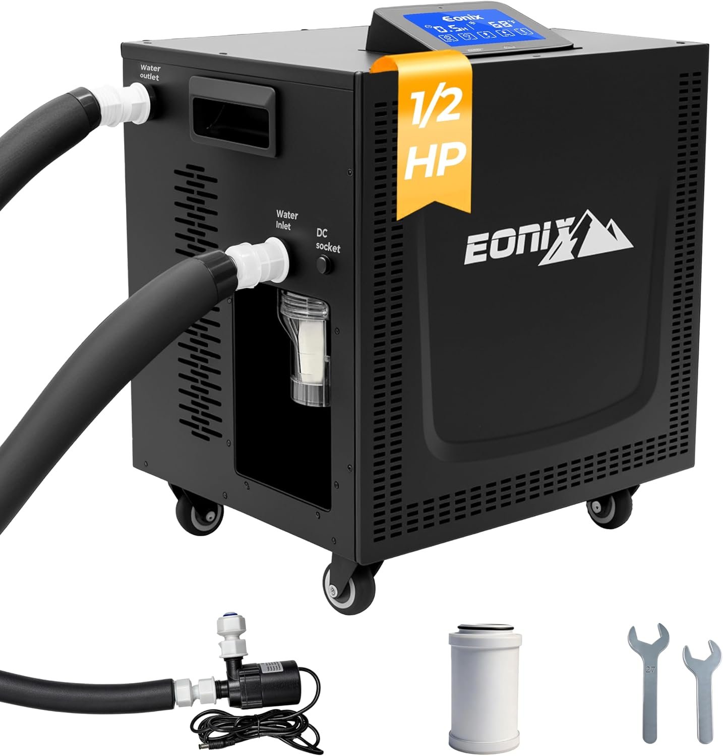 Pro 1/2 HP Cold Plunge Ice Bath Chiller, Rapid Cooling for Athlete Recovery